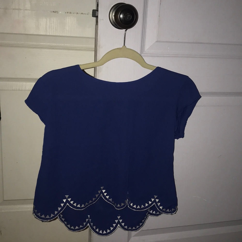 Blue cut top